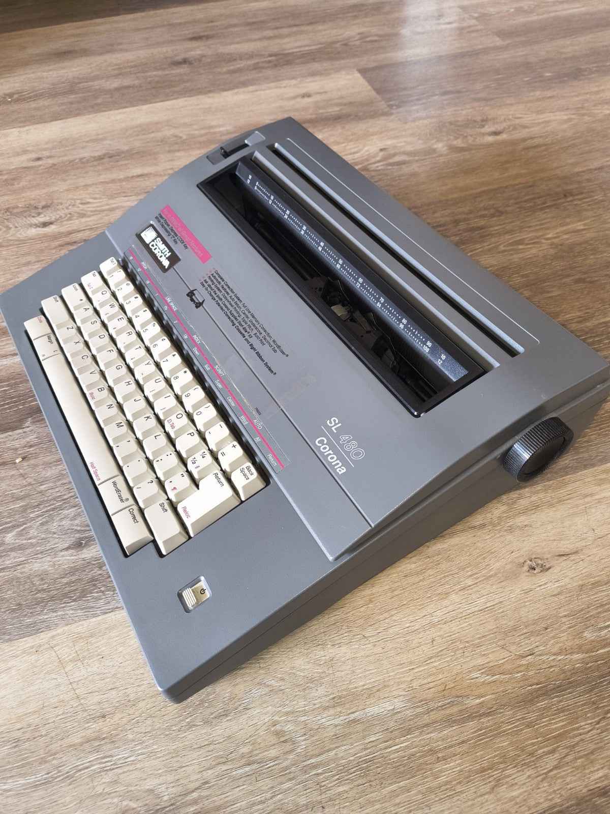 Smith Corona SL 480 Electronic Typewriter - Perfect w Ribbon & PDF Manual