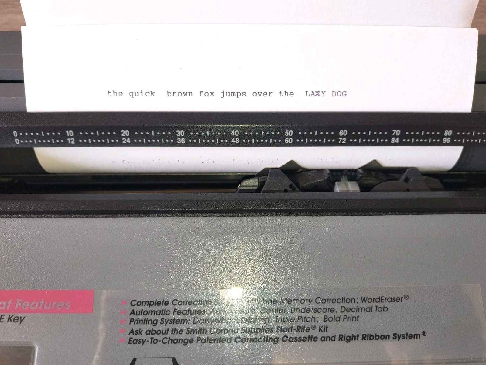 Smith Corona SL 480 Electronic Typewriter - Perfect w Ribbon & PDF Manual