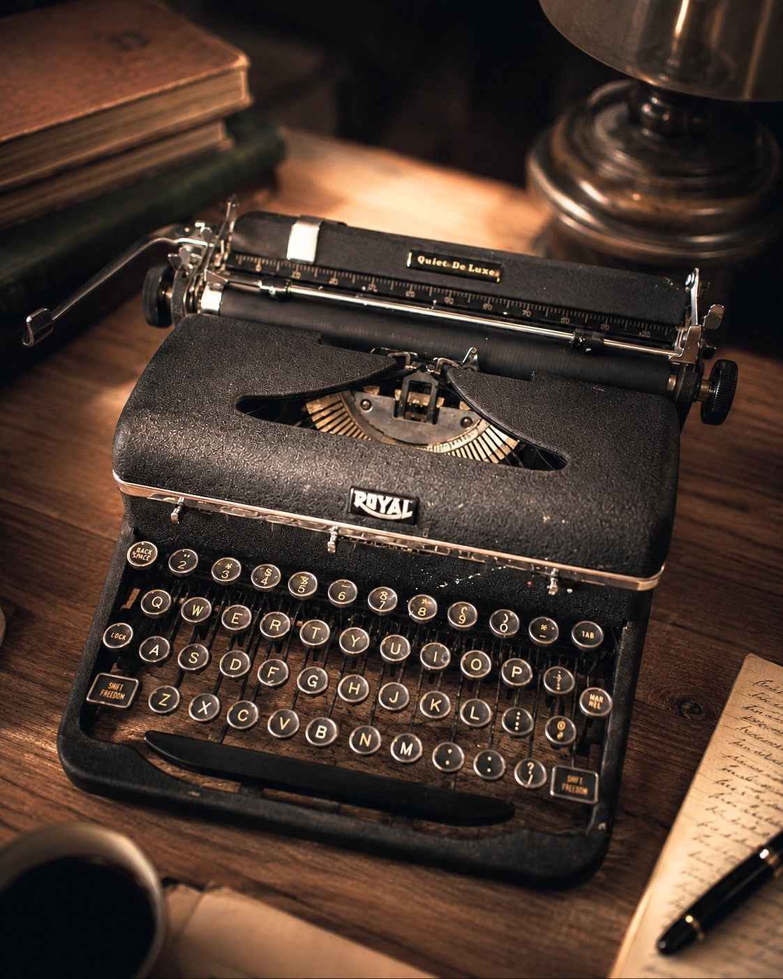 Typewriter Royal Quiet De Luxe - 1947 Post War - Ready to Use with Case