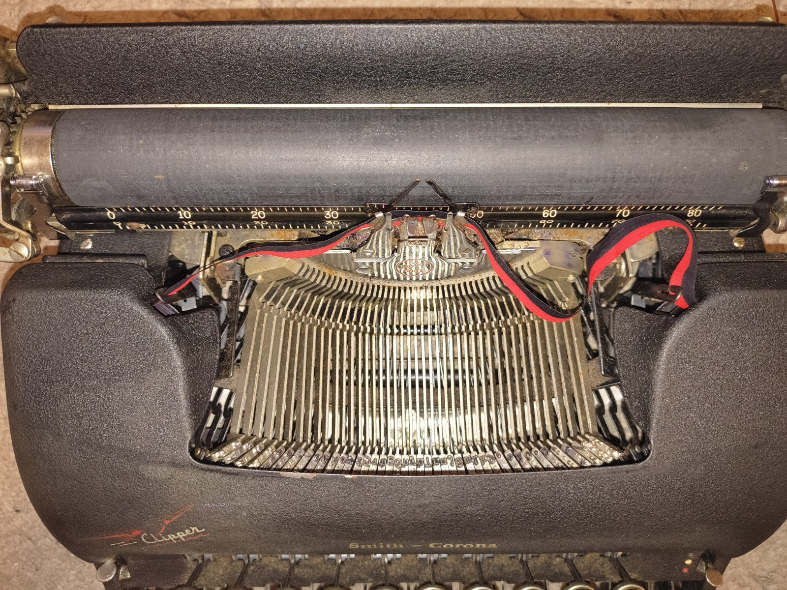 1946 Smith‑Corona Clipper Portable Typewriter Beautiful Condition