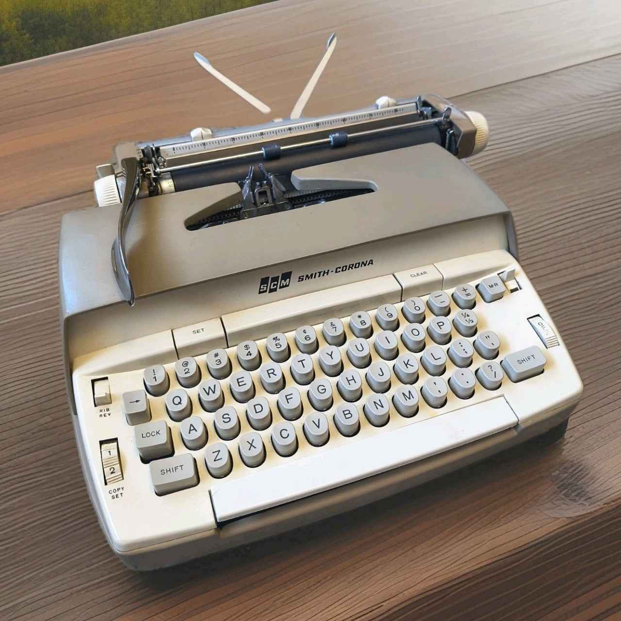 Smith‑Corona Galaxie Portable Typewriter Cream Working + Case - My Best Machine