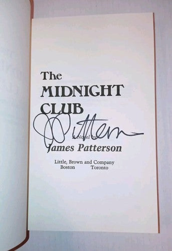 The Midnight Club by James Patterson Signed Advanced Reader's Copy RARE