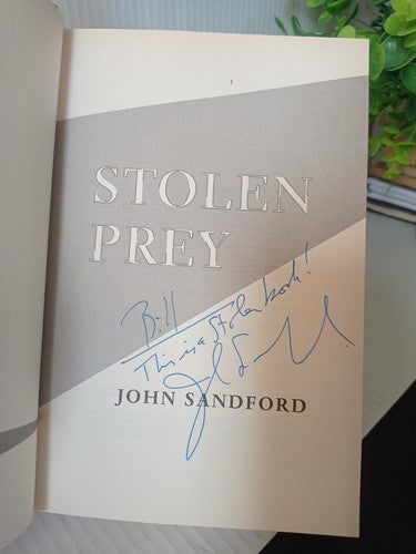 Stolen Prey by John Sandford Signed 1st Edition 2012