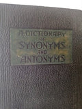 Dictionary of Synonyms and Antonyms by Joseph Devlin 1938 Vintage