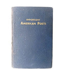 Important American Poets edited by Edith Warren 1938 vintage