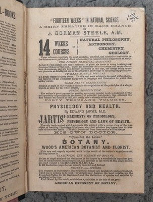 Fourteen Weeks in Natural Philosophy by J. Dorman Steele 1876 antique
