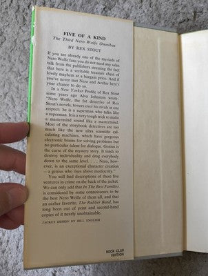 Five of a Kind by Rex Stout 1950 BCE Viking Vintage