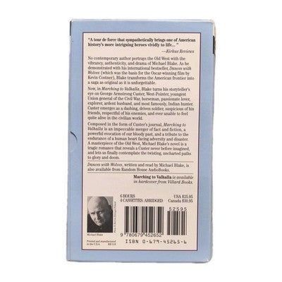 Marching To Valhalla by Michael Blake Audiobook on Cassette
