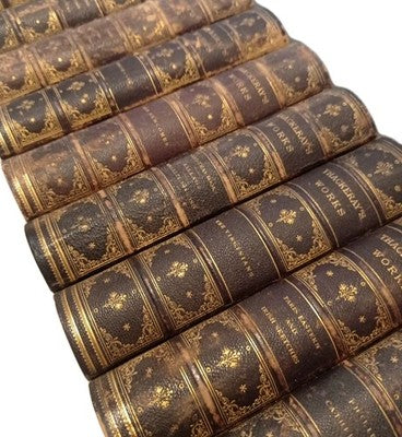 William Makepeace Thackeray Complete Works 10 Volumes 1883 antique leather