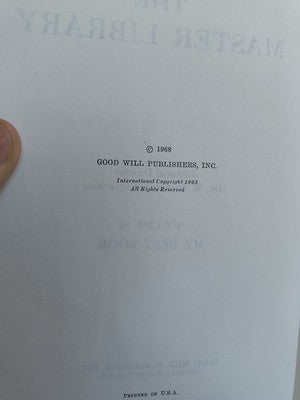 The Master Library My Best Book Complete 10 Volumes Decoration Encyclopedia 1968