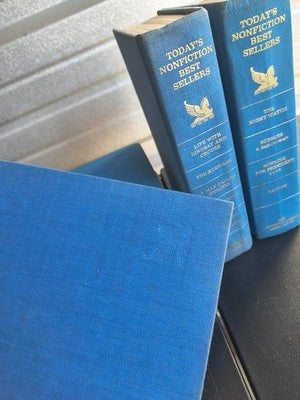 Lot of 5 Blue & Gold Gilding Vintage Decorative Reader's Digest Beautiful Books
