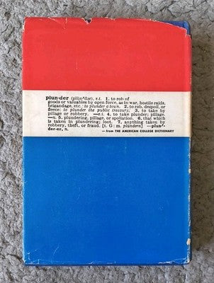 Plunder by Samuel Hopkins Adams 1948 Vanguard Press 1st Edition