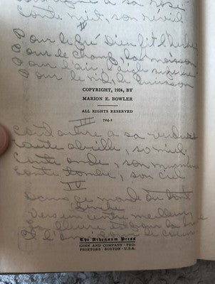 Antique French Book 'Stories by Contemporary French Novelists' By Bowler 1924