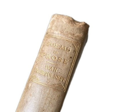Poems in Prose By Ivan Tourguéneff - 1st Edition 1883 antique