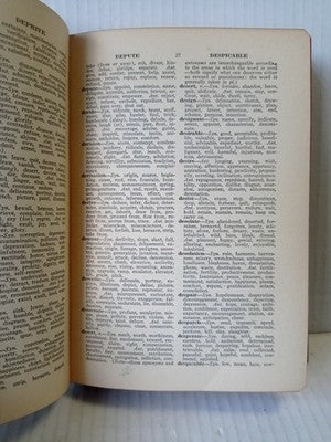 Dictionary of Synonyms and Antonyms by Joseph Devlin 1938 Vintage