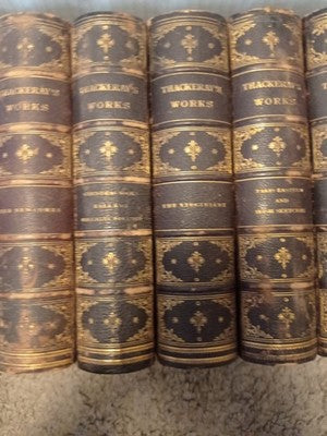 William Makepeace Thackeray Complete Works 10 Volumes 1883 antique leather