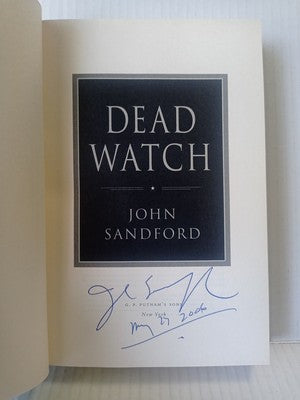 Dead Watch John Sandford Signed 1st Edition 2006 bestseller thriller