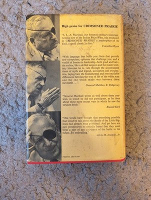 Crimsoned Prairie Indian Wars on the Great Plains S.L.A. Marshall 1972 vintage