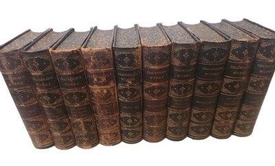 William Makepeace Thackeray Complete Works 10 Volumes 1883 antique leather