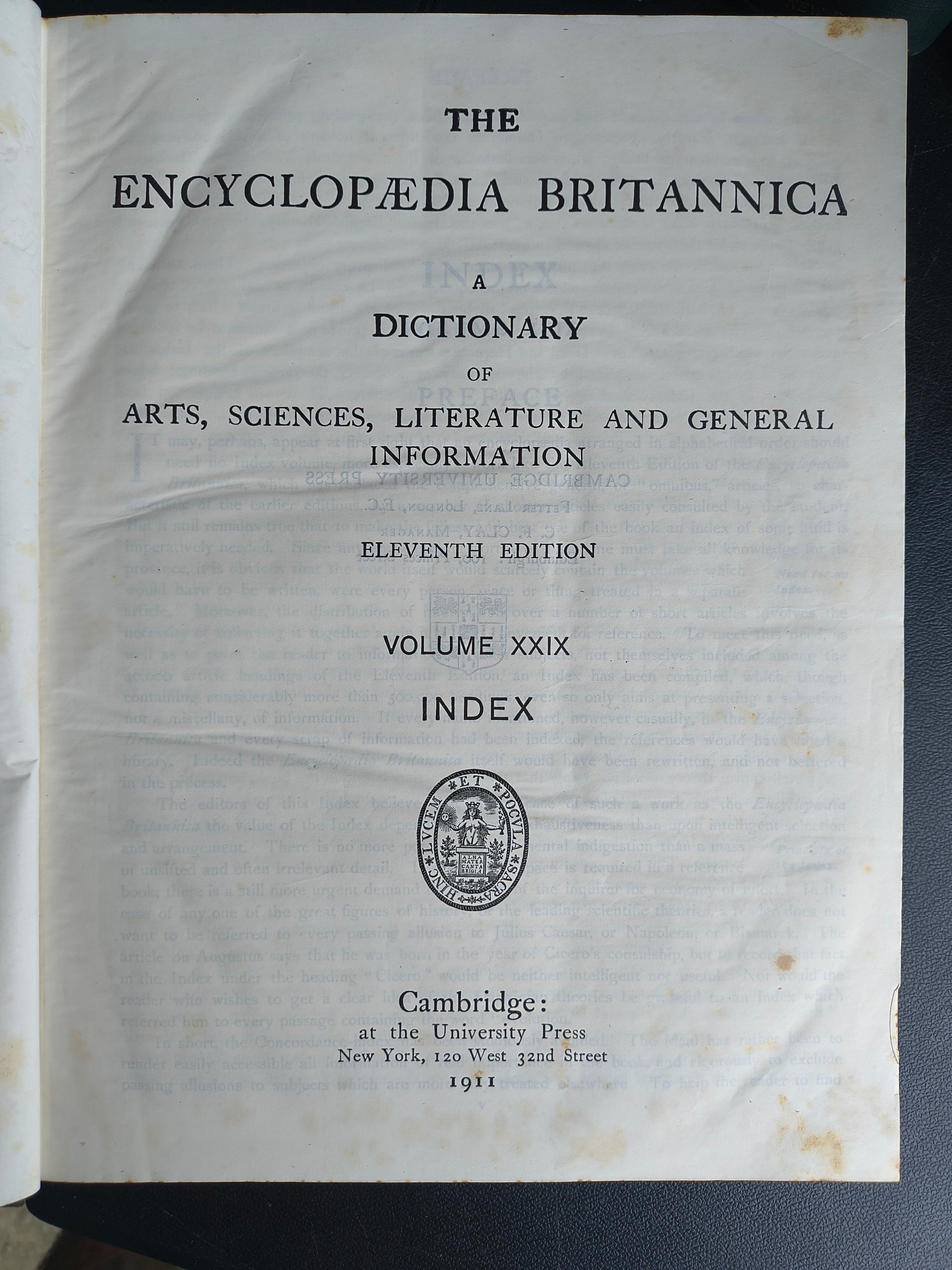 Encyclopedia Britannica 11th Edition