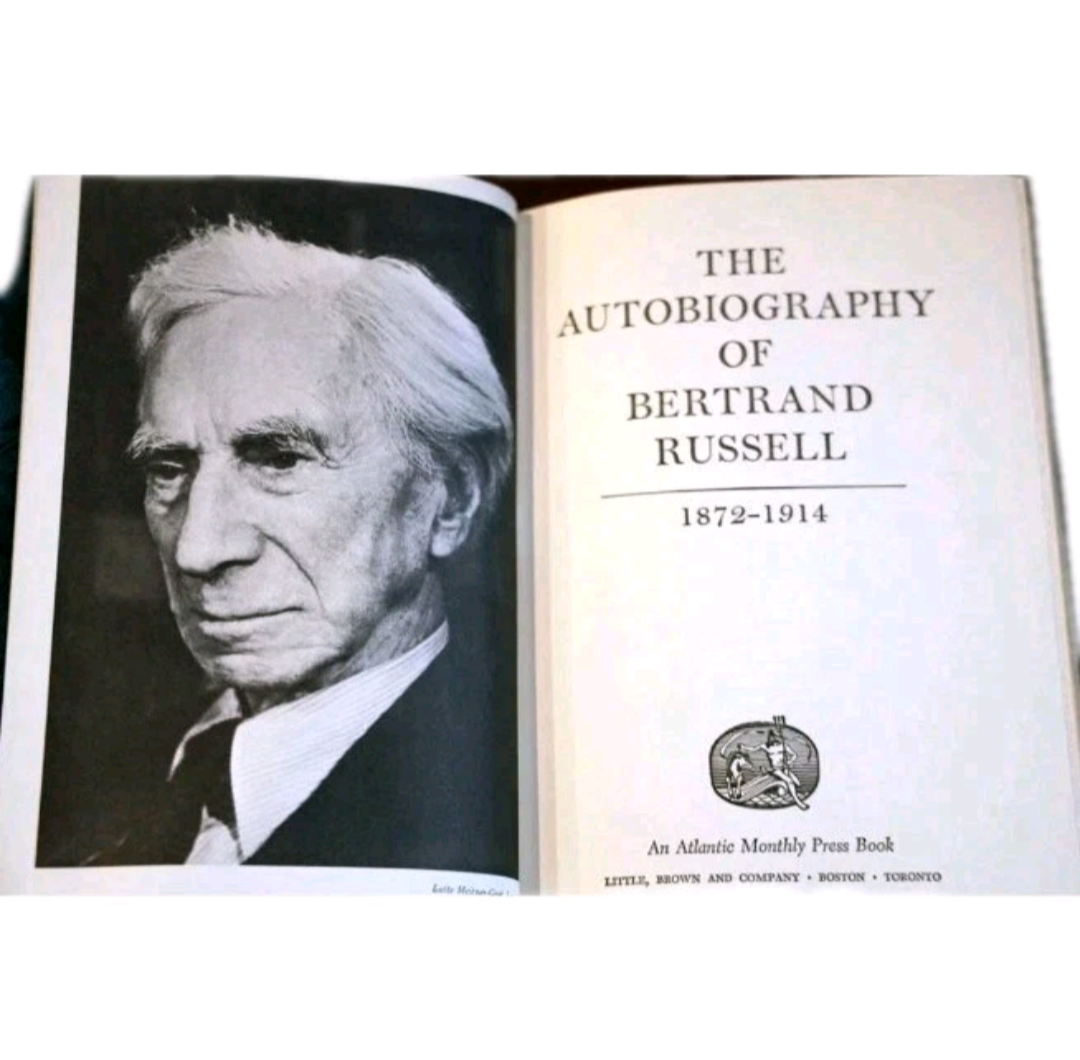 The Autobiography of Bertrand Russell 1872-1914 hardcover 1967 Illustrated vintage
