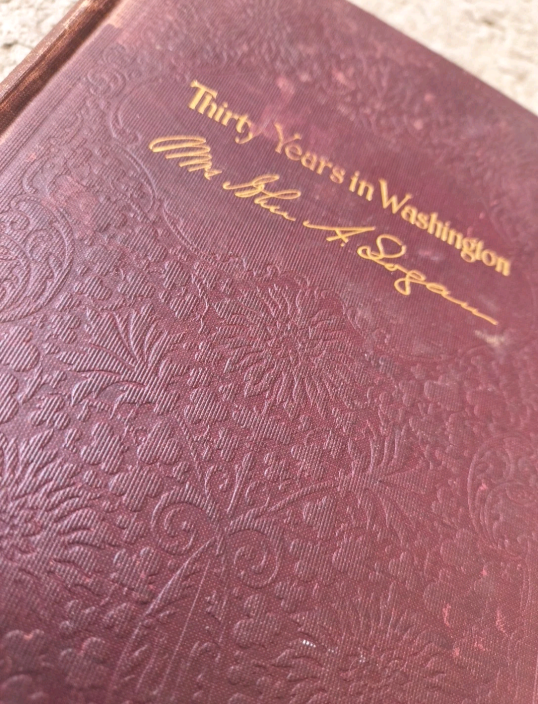 Thirty Years in Washington (1901) – Illustrated First Edition Antique • Embossed Decorative Hardcover by Mrs. John Logan