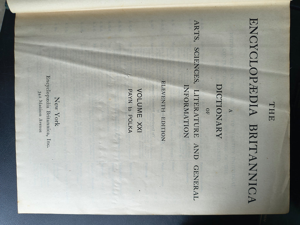 Encyclopedia Britannica 11th Edition