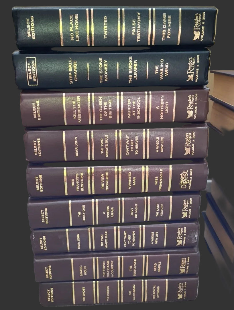 Lot of 7 Select Editions Reader's Digest Condensed Books Decor Library Staging
