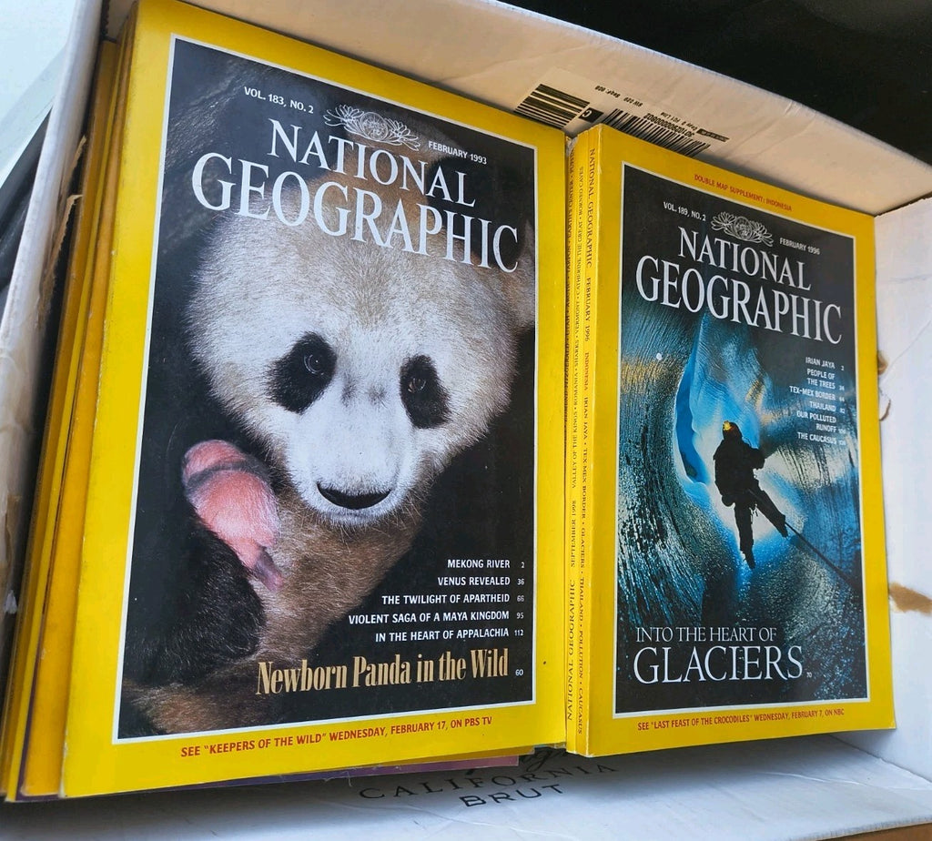 Vintage National Geographic Magazine Lot of 18 Random Selection