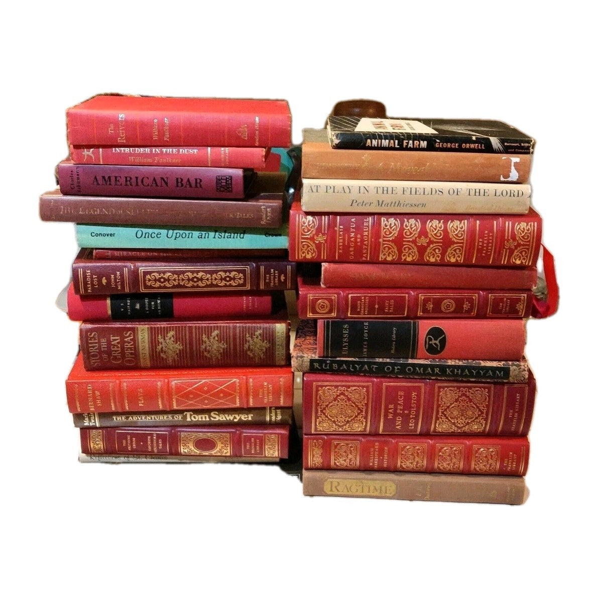 Lot of 18 Decorative Vintage Hardcover Books – Old, Rare & Random