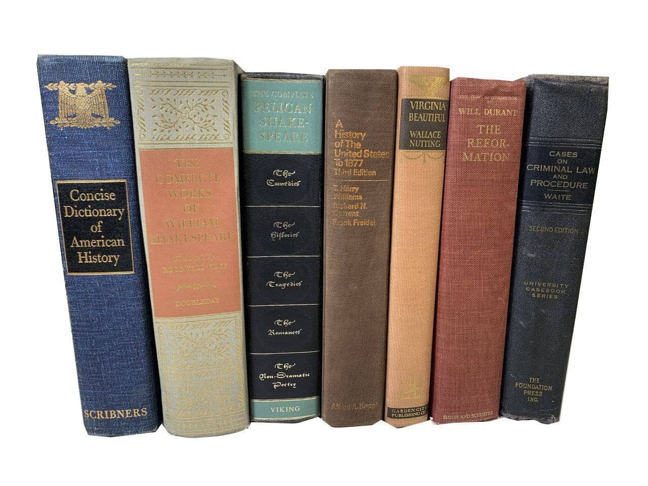 Decoration Old Vintage Books - receive 9 Hardcover Beautiful Books