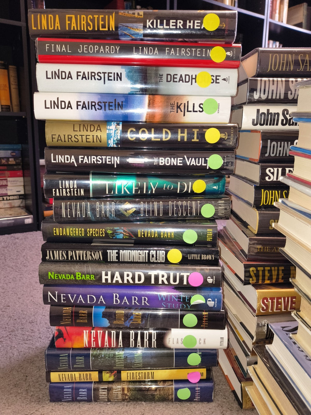 Lot of 40 Signed First Edition Hardcover Bestsellers Thrillers As New