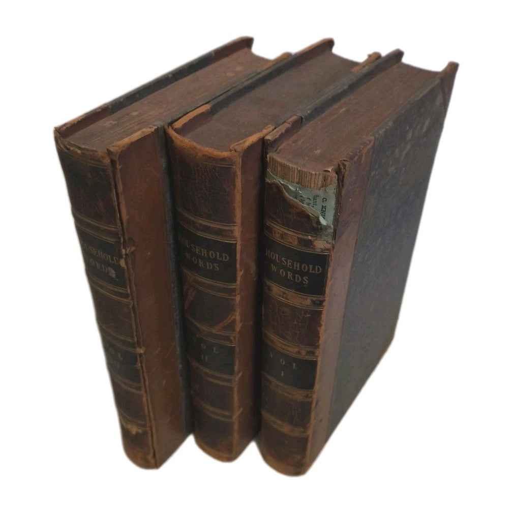 Antique Household Words Charles Dickens Volume 1, 2 & 3  (1850-1851)