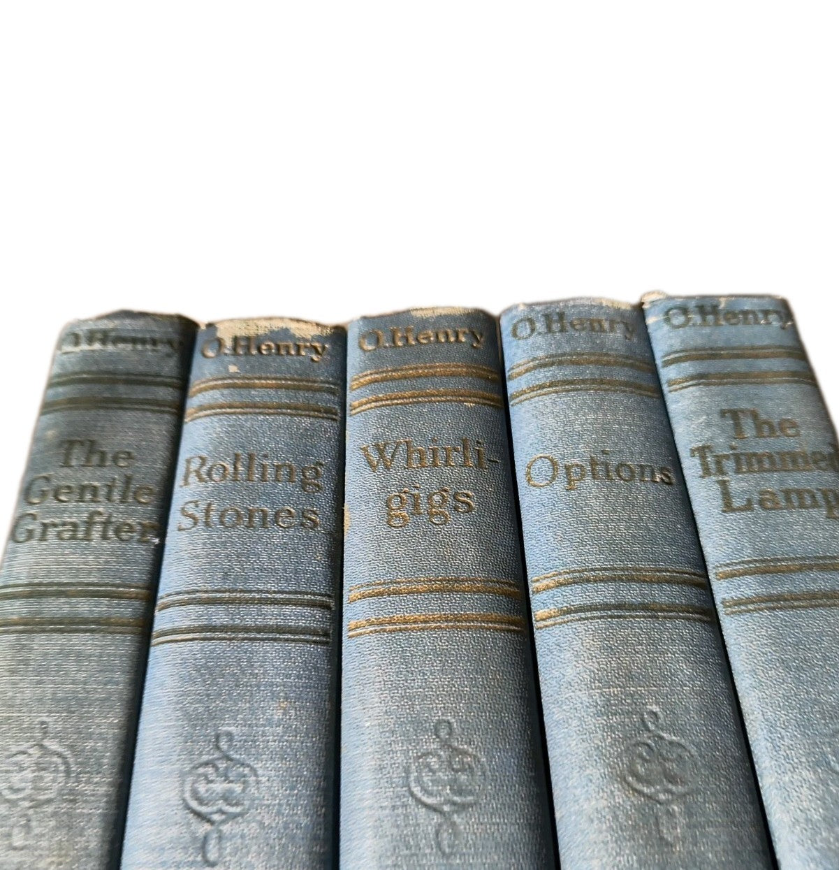 O. Henry Book Set of 5 books 1909 illustrated decor blue hardcovers