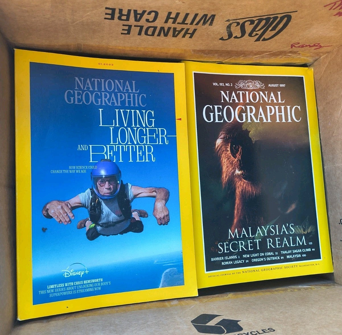 Vintage National Geographic Magazine Lot of 18 Random Selection