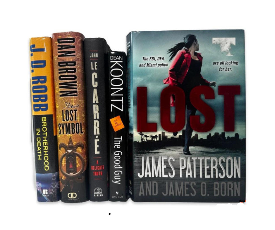 Lot of 9 Hardcover Thrillers – Very Good Condition