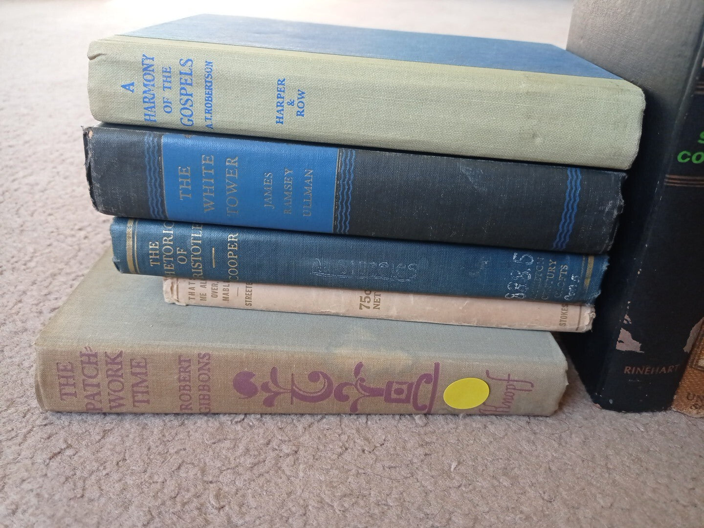 Lot of 6 Vintage Beautiful Old Rare Hardcover Books for your Library Decor