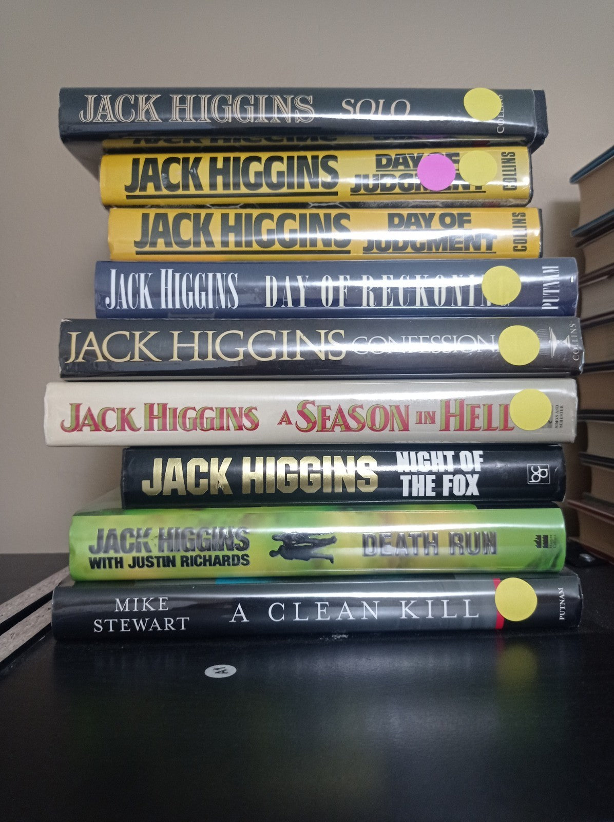 Lot of 40 Signed First Edition Hardcover Bestsellers Thrillers As New