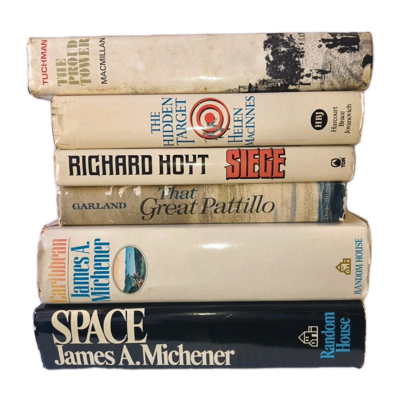 Lot of 6 Vintage Fiction Literature Novels - all Hardcover with Dust Jacket