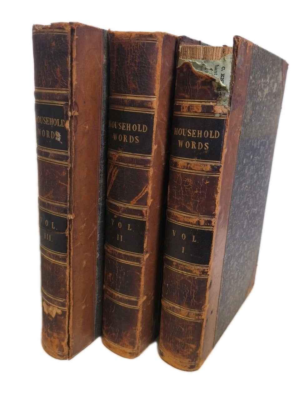 Antique Household Words Charles Dickens Volume 1, 2 & 3  (1850-1851)