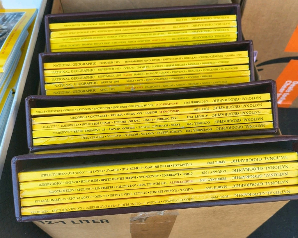 Vintage National Geographic Magazine Lot of 9 Random Selection