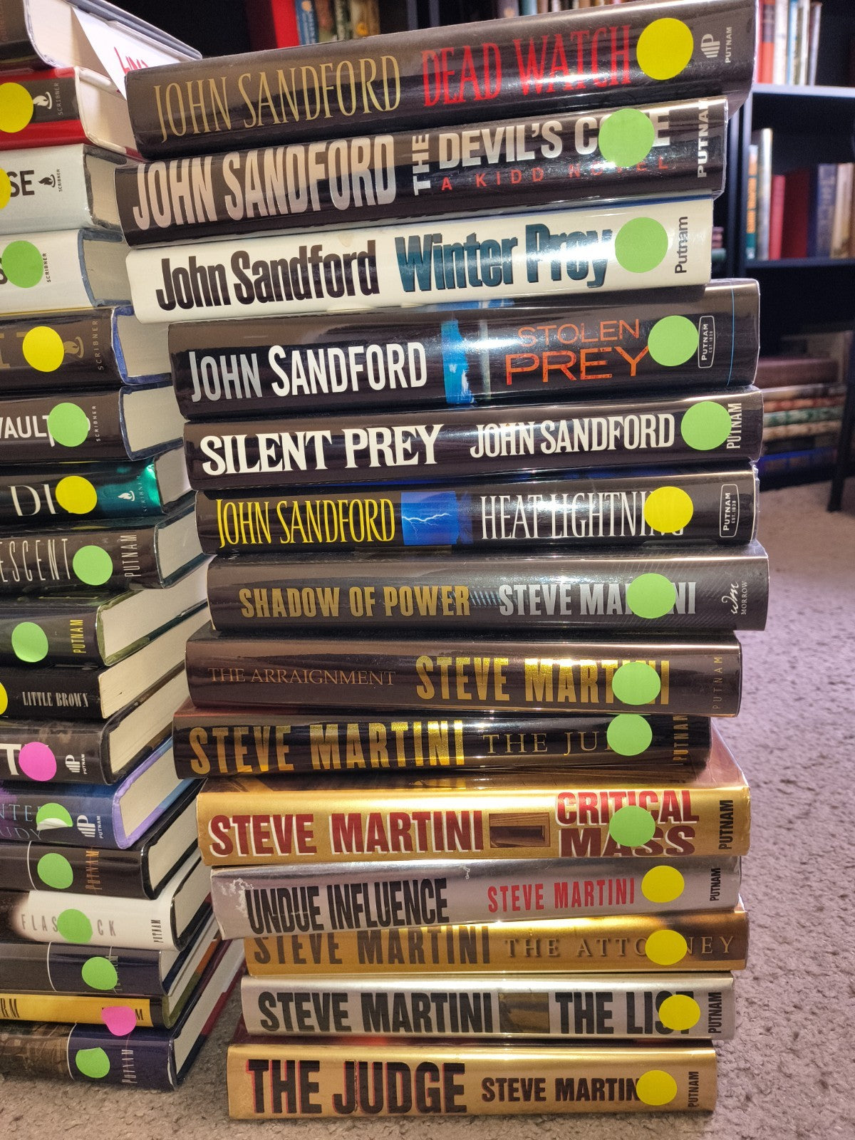 Lot of 40 Signed First Edition Hardcover Bestsellers Thrillers As New