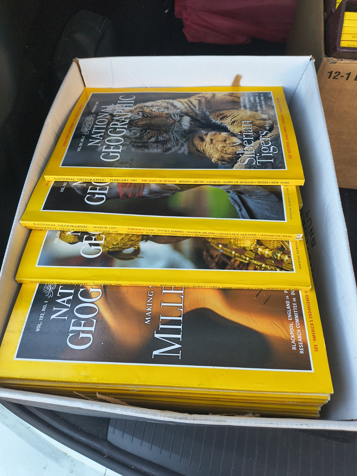Vintage National Geographic Magazine Lot of 18 Random Selection