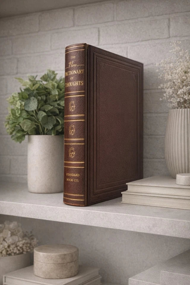 The New Dictionary of Thoughts - Decorative Vintage Hardcover